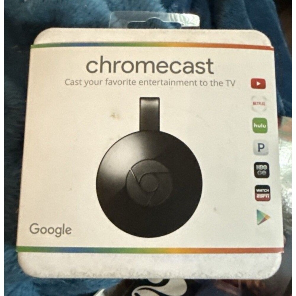 NEW Google Chromecast (2015) Digital HD Media Streamer Factory Sealed Streaming